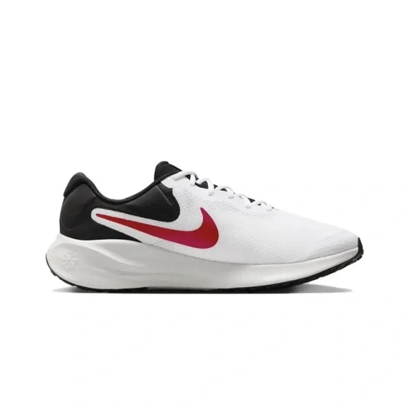Nike White and Red Athletic Shoes men’s running shoe revolution - Picture 2 of 11